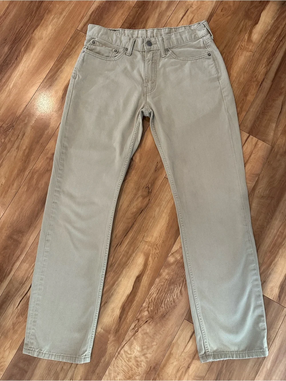 Levi’s 514 Straight Fit Jeans Men’s 32x32 Beige Khaki Tan 100% Cotton